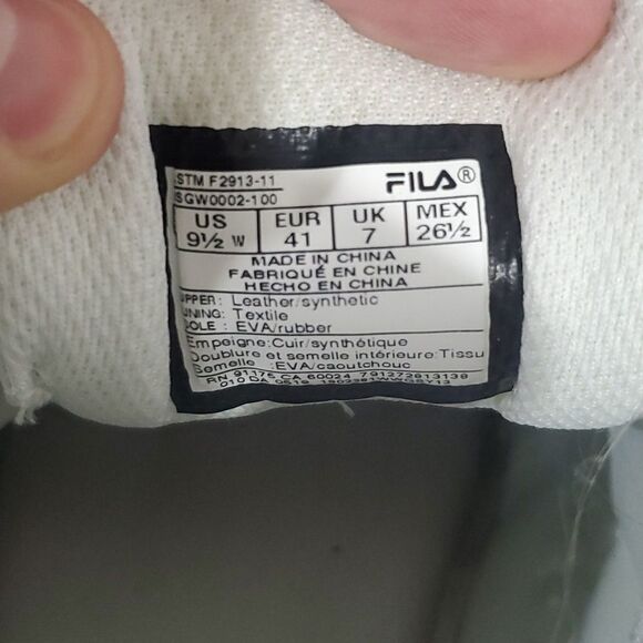𝅺fila white memory foam shoes - Picture 7 of 7